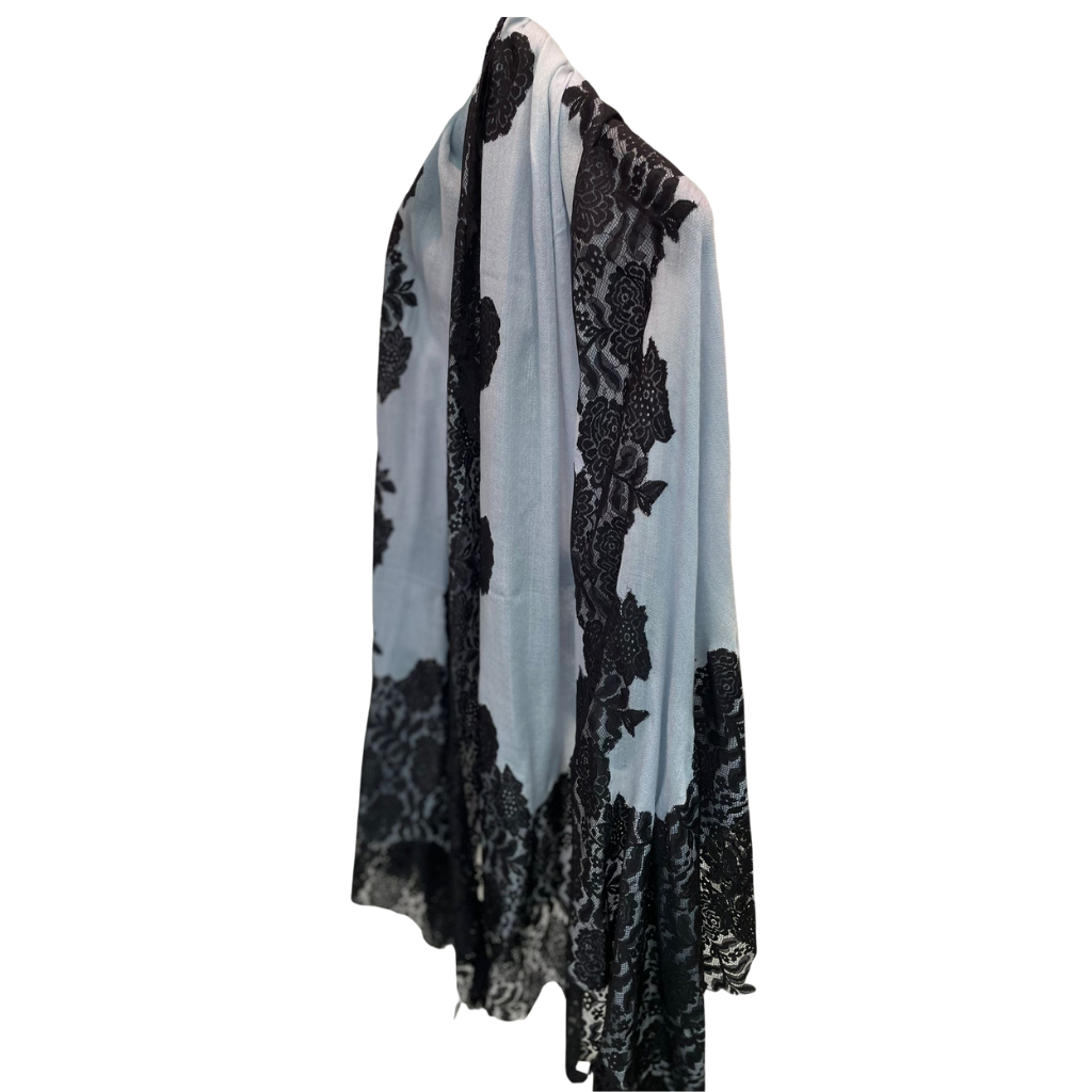 Lace and Wool Shawl Scarf