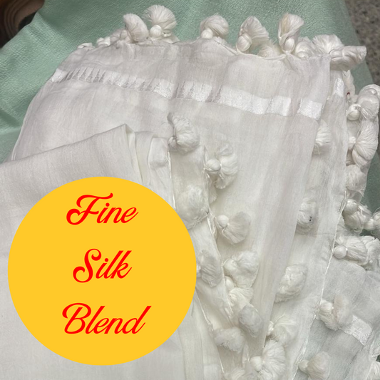 Elegant Silk Blend Scarf Shawl