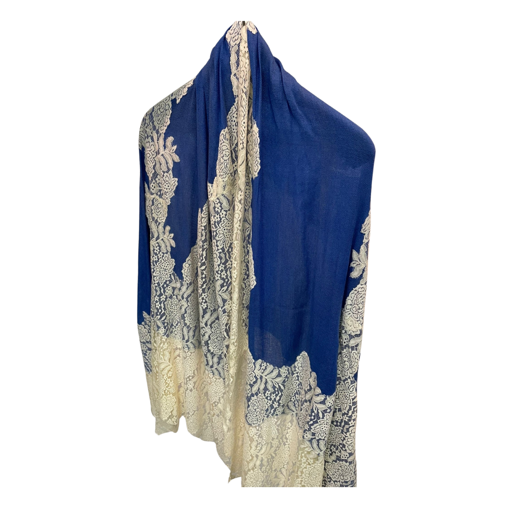 Lace and Wool Shawl Scarf