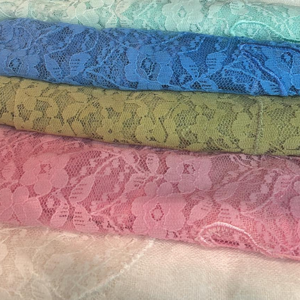Delicate Lace and Linen Shawl