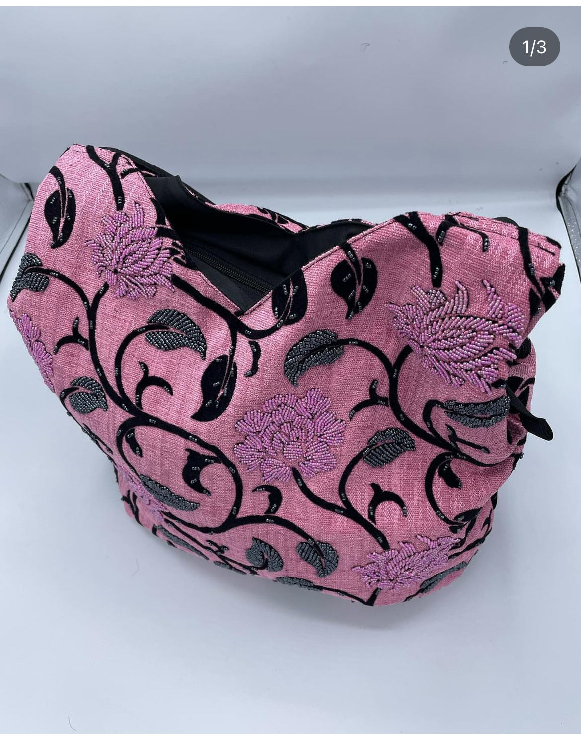 Beaded Floral Handbag